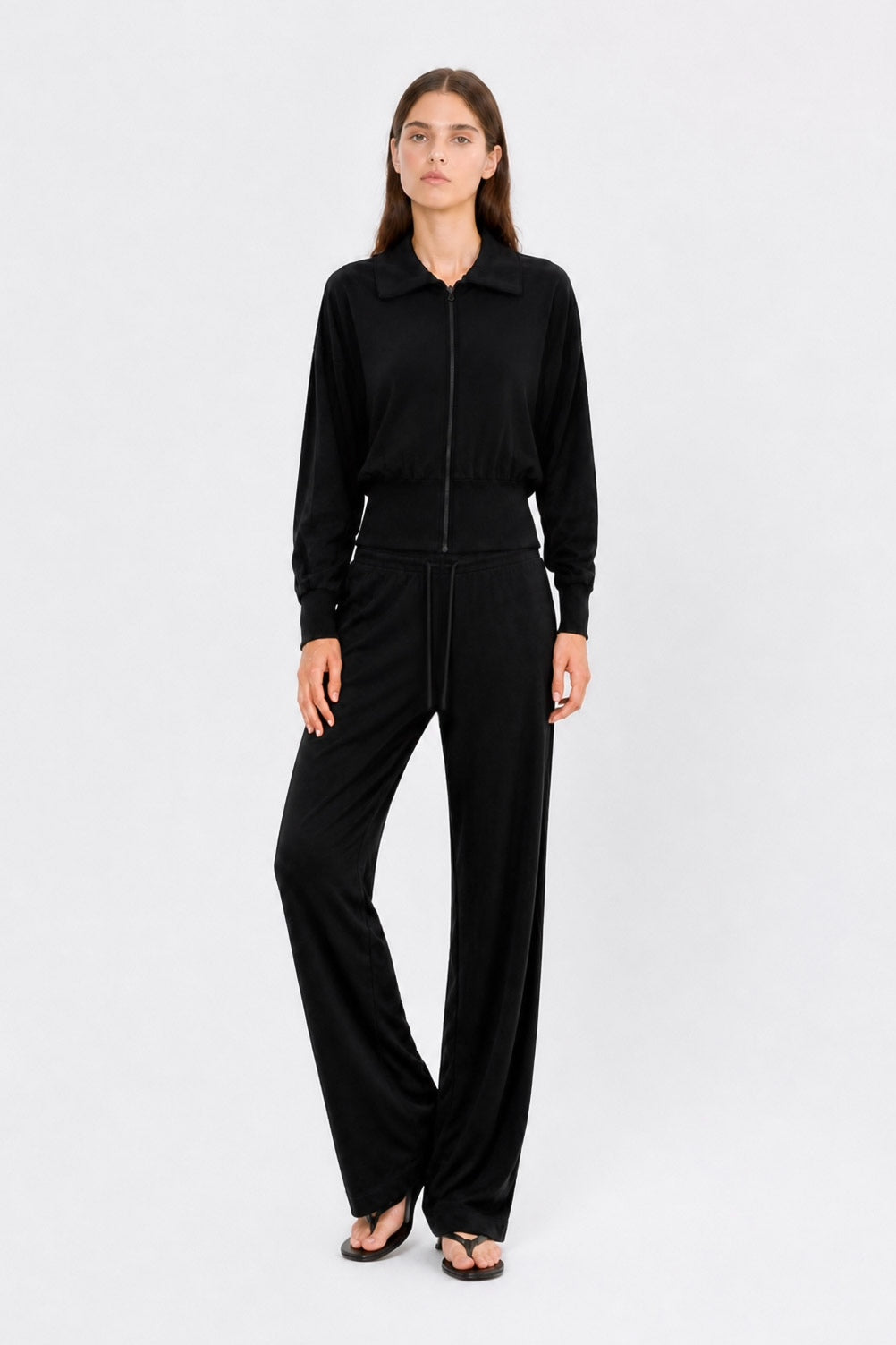 En Route Collar Jacket - BLACK