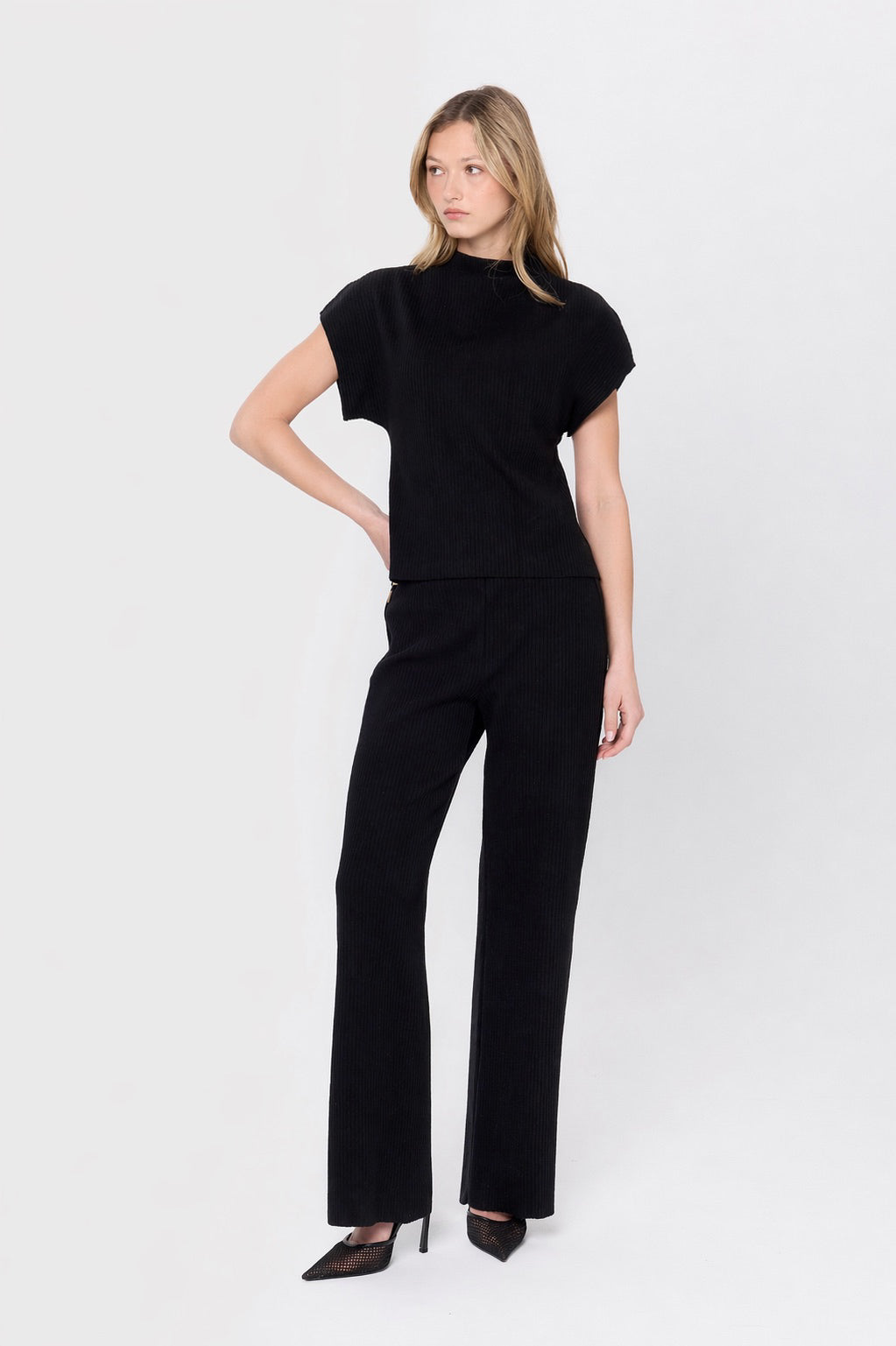 Monaco Mock Top - Black