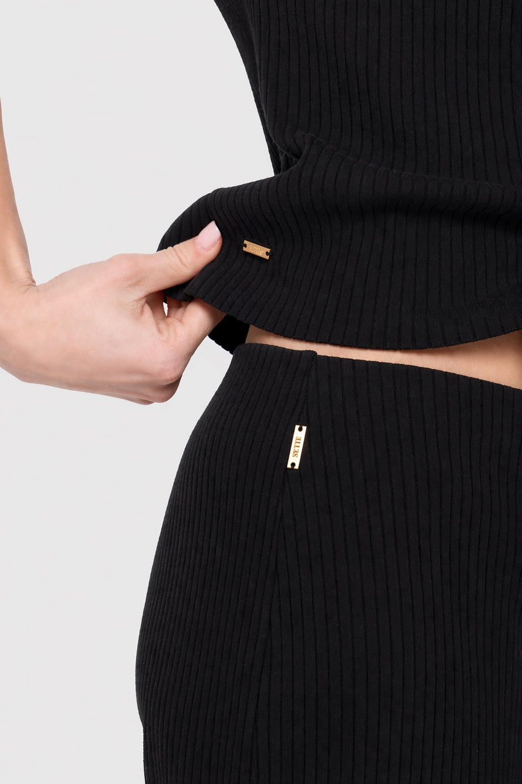 Monaco Polo Top - Black