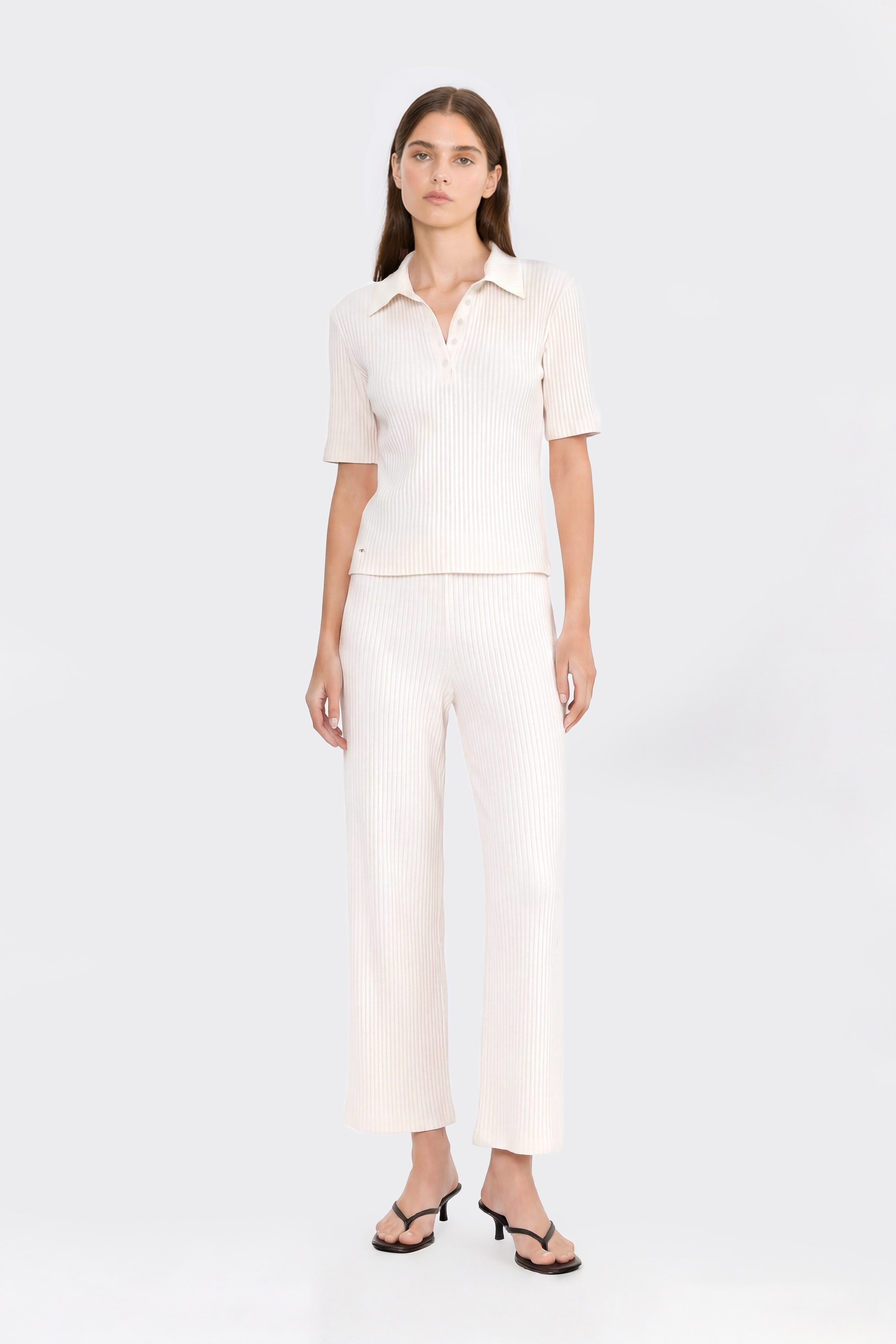 Monaco Polo Top - IVORY